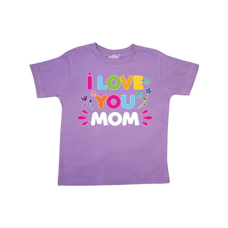 

Inktastic I Love You Mom with Flowers Gift Toddler Toddler Girl T-Shirt