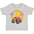 thumbnail image 3 of Inktastic Monster Truck 3rd Birthday Boys or Girls Toddler T-Shirt, 3 of 5
