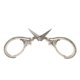 thumbnail image 5 of Tijeras De Punto De Cruz, Mini Tijeras De Costura Portátiles Retro De Plata Antigua Para Artesanía Para Tienda, 5 of 7