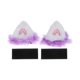 thumbnail image 1 of Accesorios para Casco de Motocicleta Decoración Orejas de Gato Corazón con Pelusa Púrpura para Cascos de Motocicleta Bicicleta Esquí Stickers Blancos 1 Set, 1 of 6