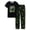 Black Skateboarding, variant on Big Boys Pajamas Black & Blue Gamer 2-Piece Short Sleeve & Pants PJ Set Soft Kid Sleepwear Size 10