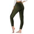 thumbnail image 5 of TEMOFON Lounge Jogger Pants for Women Velour Casual Comfy Sweatpants – Armygreen Tapered Cuffs Joggers XL, 5 of 7