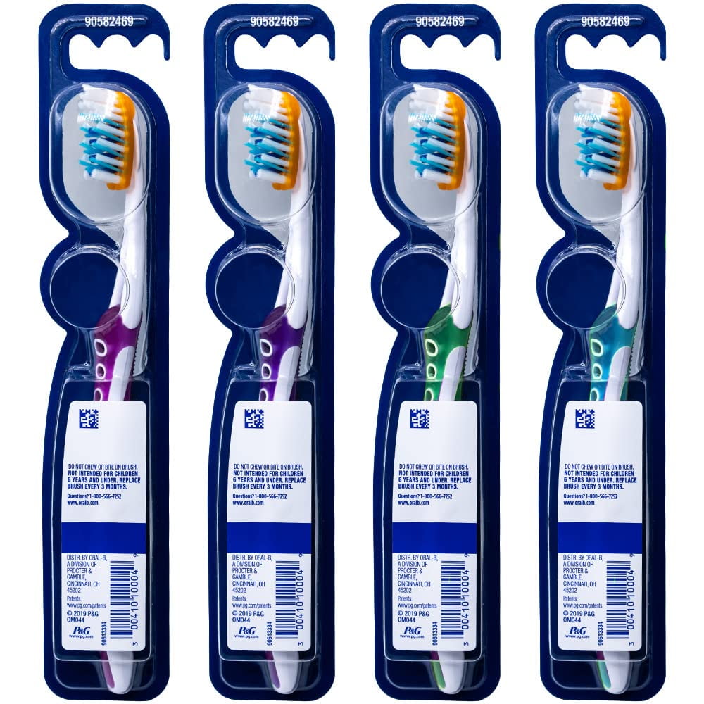 OralB ProFlex Toothbrush, Expert Clean, Soft (Colors Very) Pack of