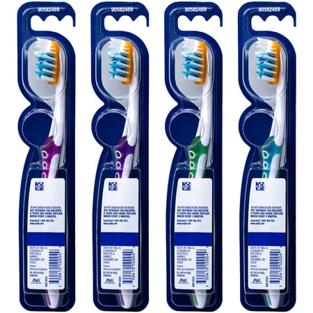 Oral-B Pro-Flex Toothbrush, Expert Clean, Soft (Colors Very) - Pack of 4