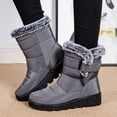 thumbnail image 4 of Ablanczoom Snow Boots Women: Winter Shoes Woman Ankle Outdoors Booties with Warm Faux Fur, 4 of 8
