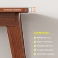 thumbnail image 5 of NELYE 63" Extra Long Two Person Simple Wooden Writing Desk, Walnut Finish, 5 of 7