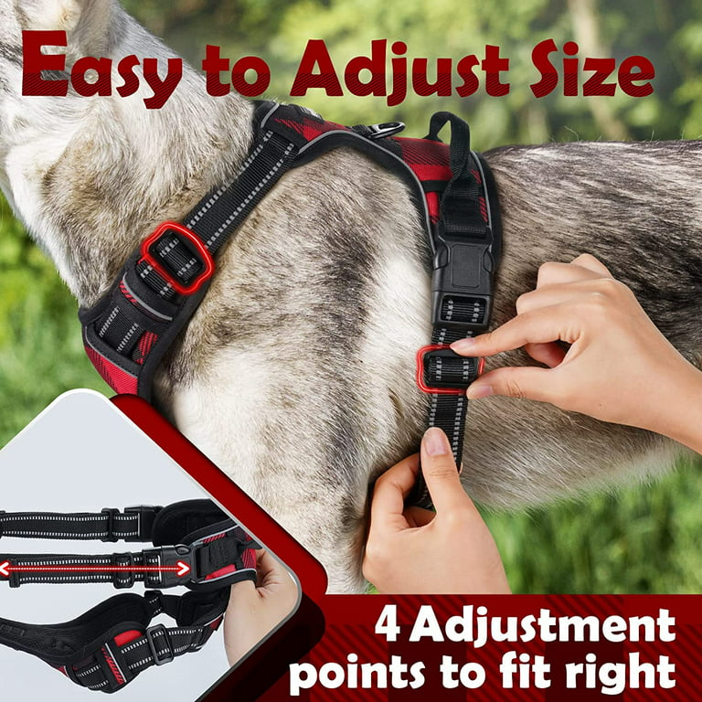 Dog Harness No-pull Padded Adjustable Harness With Front Clip 