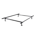 thumbnail image 3 of CorLiving Adjustable Twin to Full Durable Black Metal Bed Frame with Locking Wheels - Box Spring or Platform Required, 3 of 3