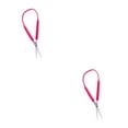 thumbnail image 2 of Guardoinrt Safety Sturdy Elastic Stationery Scissors Multi-functional Self-Opening Office Paper Shear Teens Students Red 2Set, 2 of 6