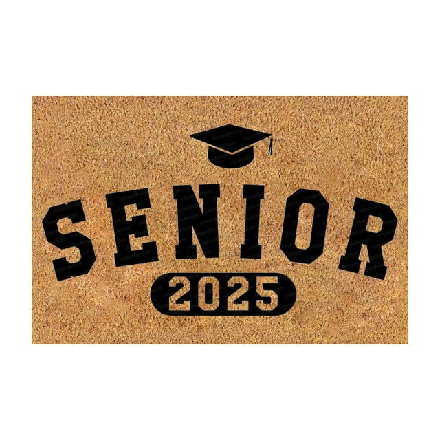 2025 Graduation Celebration Doormat Commemorative Academic Themed Floor Mat Decorative Welcome Entrance Rug For Party