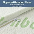 thumbnail image 2 of Bamboo Pillow King 20" x 36" [Adjustable] Shredded Memory Foam for Sleeping - Ultra Soft, Cool & Breathable Zippered Cover - Relieves Neck Pain, Snoring & Helps with Asthma - Back/Stomach/Side Sleeper, 2 of 9