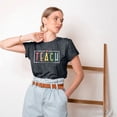 thumbnail image 2 of MOUSYA Teacher Shirt Women Teach Them to Be Kind T-Shirt Teach Kindness Back to School Shirt Short Sleeve Tee Tops, 2 of 9