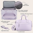 thumbnail image 5 of Bentgo Insulated Lunch Bag – Extra-Large Capacity Adult Lunch Bag with Shoulder Strap and External Storage Compartment, Durable, Lightweight, Ideal for Work, School, & Meals On the Go (Lavender), 5 of 7