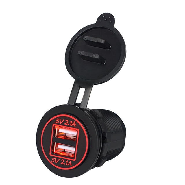 Kenally 5V 2.1A USB dual IP66 Toma de corriente de carga para automóvil a prueba de agua Accesorios para motos CS-526A3 Kenally CZ9204-03B