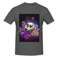thumbnail image 4 of Bingfone Mushrooms And Skull Men'S Loose Fit Short-Sleeve Pocket T-Shirt, 4 of 7