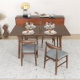 thumbnail image 3 of Alpen Modern Solid Wood Dining Room & Kitchen Table and Chair Set of 4, 3 of 7