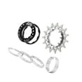 thumbnail image 1 of Vélo 15T Volant Simple Vitesse Conversion Remplacement Vélo de Montagne Kit Vélo de Montagne Argent, 1 of 9