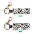 thumbnail image 4 of Keychain 6×3.1×1inpu Leather With Delicate Touch And Strong Recognition Is Used For Daily Travel, Work And Picnic Simple Cow Print Pattern, Vector Art Style_3, 4 of 8
