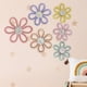thumbnail image 3 of Decoración de pared de flores de margaritas tejidas, colgante artesanal, decoración de pared de flores hechas a mano, para dormitorio de boda,, 3 of 9