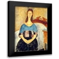 thumbnail image 1 of Modigliani, Amedeo 11x14 Black Modern Framed Museum Art Print Titled - Seated lady on bed, 1 of 5