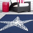 thumbnail image 7 of Marine Hand Hooked Indoor/Outdoor Area Rug, 4' x 6', Navy, 7 of 7