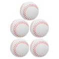 thumbnail image 1 of KAKOWELY 5Pcs Foam Ball For Baseball White Balls For Softball Throwing Practice, 1 of 8
