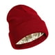 thumbnail image 1 of Gorro holgado y cálido de invierno con interior de seda, ligero y de tamaño universal. Rojo, 1 of 9