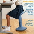 thumbnail image 4 of ECR4Kids SitWell Active Wobble Stool with Adjustable Height, Flexible Seating, Powder Blue, 4 of 10