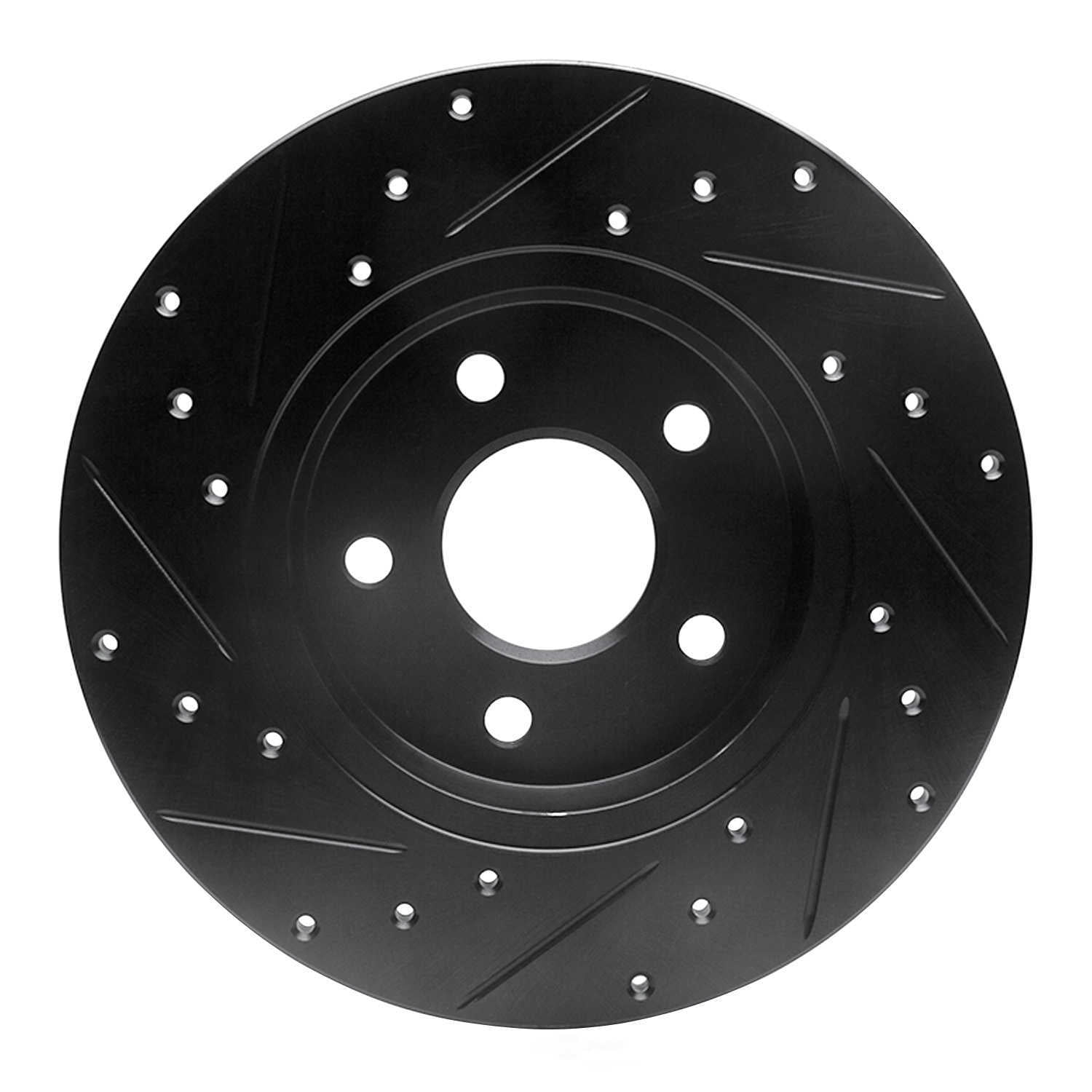 Dynamic Friction Company 633-20013R DFC Brake Rotor - Drilled And Slotted - Black