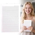 thumbnail image 2 of CoreLiving Lined Paper Notebook, Transparent Hardcover Grid Journal with 100 GSM Thick Paper for Engineering and Math Calculations, 40 Sheets, 80 Pages, 2 Pack, 2 of 6