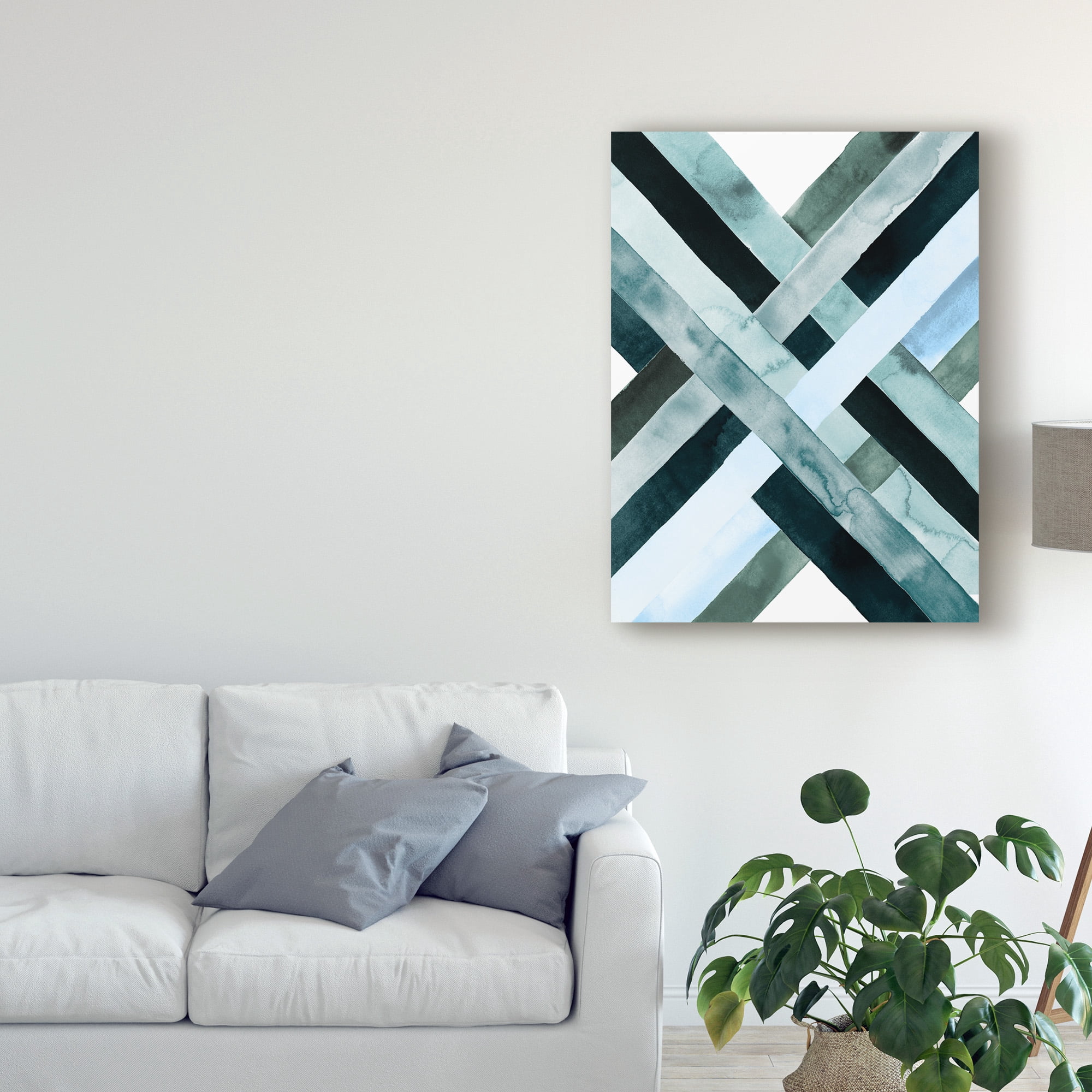 Trademark Fine Art 'Watercolor Weave I' Canvas Art by Grace Popp