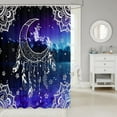 thumbnail image 2 of Paris Shower Curtain Eiffel Tower Musical Notes Bathroom Curtain for Kids Women Couple Bathroom Decor Beauty Butterfly Flowers Waterproof Curtain Purple Romantic Bath Curtain,12 Hooks,72"Wx72"L, 2 of 6
