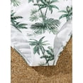 thumbnail image 6 of WIBACKER Tween Girls' Swimsuits 3 Piece V-Neck Criss Cross Bikini Swimwear with Chest Pad and Beach Skirt, 6 of 7