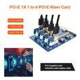 thumbnail image 4 of 4 puertos USB 3.0 PCI-e X1 Tarjeta de expansión PCIe USB Hub Riser (adaptador + 6 pines), 4 of 9
