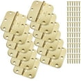 thumbnail image 2 of Cauldham (12 Pack) Heavy-Duty 3-1/2" Interior Door Hinges with 5/8" Radius Corners - Brass, 2 of 7