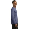 thumbnail image 3 of Sport-Tek Long Sleeve Heather Contender Tee-3XL (True Navy Heather), 3 of 6