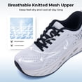 thumbnail image 6 of Artlea Wide Toe Box Walking Shoes for Women Arch Support Sneakers Plantar Fasciitis Orthotic Tennis Shoes for Foot Pain Relief, US Size 7.5, 6 of 8