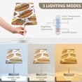 thumbnail image 4 of Hand-drawn Hot Dog Desk Lamp LED Table Nightstand Lamps with 3 Color Temperatures for Home Bedroom Living Room Decor 8x12, 4 of 8