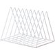thumbnail image 1 of Estante triangular para archivos, estante de grabación de metal de 5 ranuras, estante para revistas y periódicos, accesorios de fotografía pública para oficina, 1 of 7