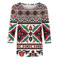 thumbnail image 4 of JURANMO Womens Graphic Tees Summer 3/4 Sleeve Tops Casual Vintage Crewneck Pullover Tops Today's Deals Z-Wine#Summer Tops S, 4 of 5