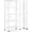 White, variant on 5 Tier Foldable Storage Shelves, Expandable Folding Pantry Shelf with Wheels, Changeable into 2 Shelf Units, Collapsible Storage Rack Metal Shelves for Kitchen, Room, Garage, White