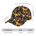 thumbnail image 2 of Fotbe Mushrooms And Fern Stems Gorro Clásico de Béisbol, Gorra Ajustable con Broche Snapback, Gorro de Exterior de Algodón Suave, 2 of 6