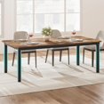 thumbnail image 6 of KOKEBREN 78.7 Inch Long Kitchen Table for 6-8, Dining Room Table for Kitchen Living Room, Large Rectangular Dinner Tables, Ding Tables with Sturdy Metal Frame(Only Table),Brown, 6 of 8