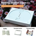 thumbnail image 2 of Folding Camp Stove Cooker, Aluminum Alloy, Multi-Fuel Outdoor Burner, 7.8x10.1cm, 2 of 10