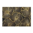 thumbnail image 7 of Yayeee Bath Rug for Bathroom Floor Non Slip Rectangle Fluffy Soft Absorbent Mat, 16"x24", Black Flower Pattern, 7 of 7