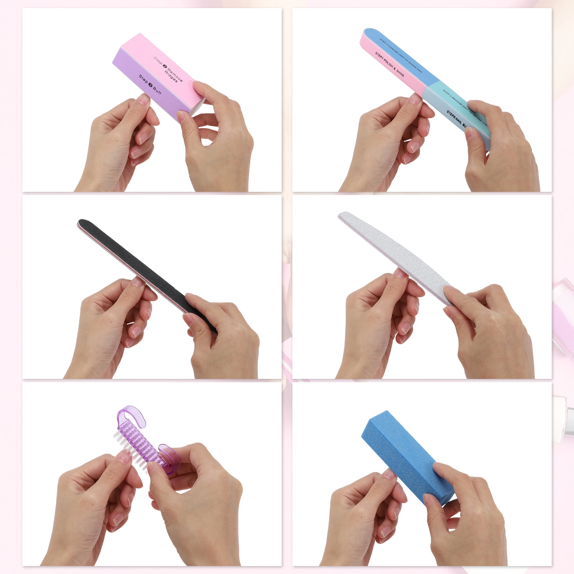 Unique Bargains Convenient Manicure Tools Kit for Nail Care Colorful