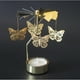 thumbnail image 4 of Portavelas de té con forma de mariposa y diseño de viento dorado brillante para decoración de bodas y Navidad, 4 of 9