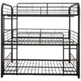 thumbnail image 3 of Bowery Hill Full Triple Metal Bunk Bed in Sandy Black, 3 of 4