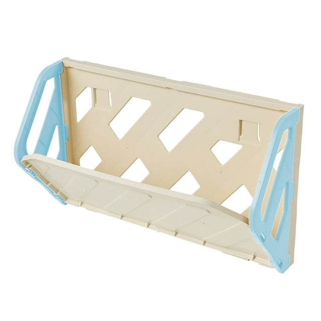 Wall Mounted Shoe Rack,Wall Mounted Folding Shoe Rack with Adhesive Hook - No Drill Installation Item Storage Rack for Entryway