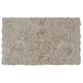 thumbnail image 3 of Home Weavers Bell Flower Collection Bathroom Rug 100% Cotton Tufted Bath Rugs, Soft Absorbent Bath Rugs, Non-Slip Bath Mats, Machine Washable, Bath Mats for Bathroom Floor, 21"x34" Rectangle, Linen, 3 of 9